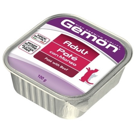 Gemon Cat Adult 100г. паштет. Говядина