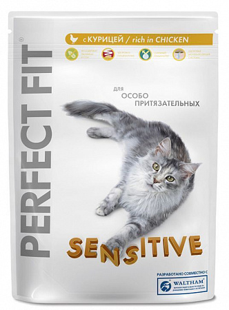 PERFECT FIT для чуств.кошек с курицей 1,2кг
