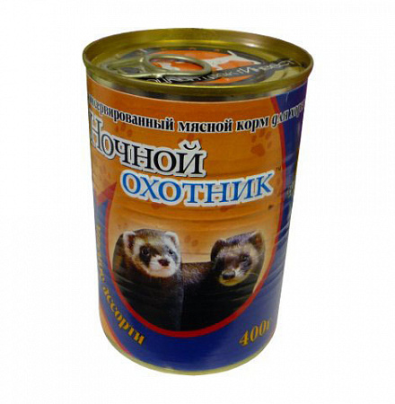 Ночной охотник кон. 400г для хорьков ассорти