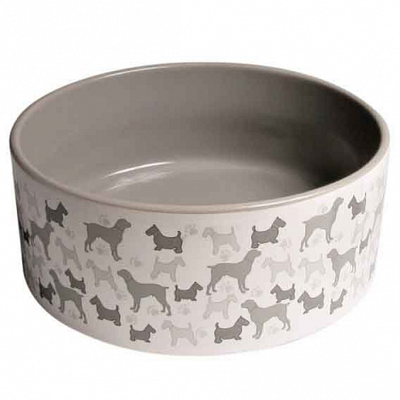 Миска с рисунком "собаки" 1,2л/ф19,5см 24413