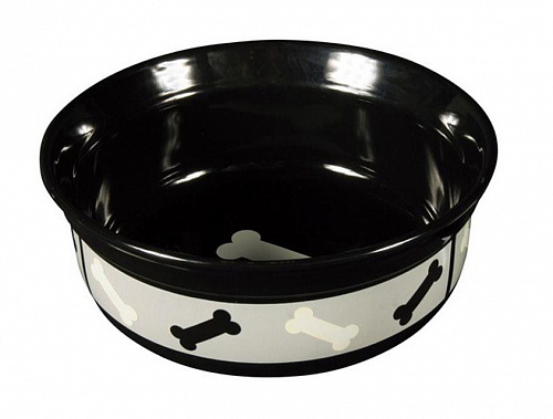 Миска с рисунком "косточки" 1л/ф20см 24422