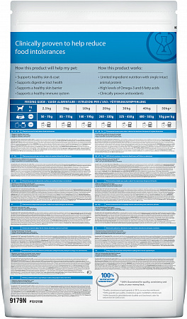 Хиллс для собак 12кг Диета D/D пищевая аллергия Утка с рисом
