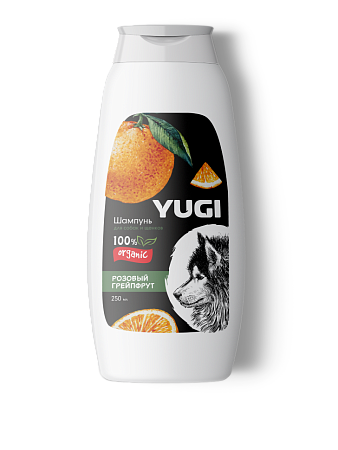 Шампунь Юги для собак и щенков розовый грейпфрут 250мл