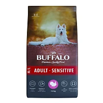 Mr.Buffalo ADULT SENSITIVE для крупных и средних пород с индейкой 14кг