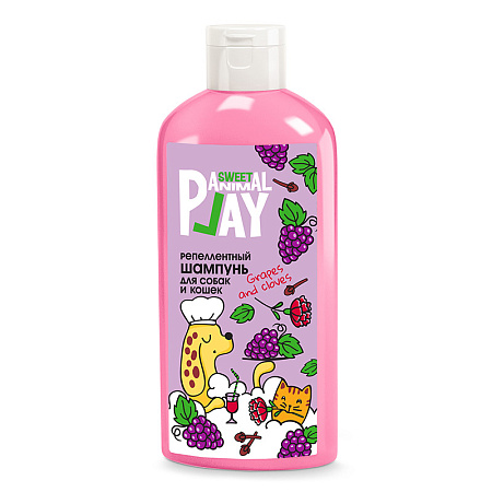 Анимал Плей Шампунь для кошек и собак  отпугивающий насекомых 250мл
