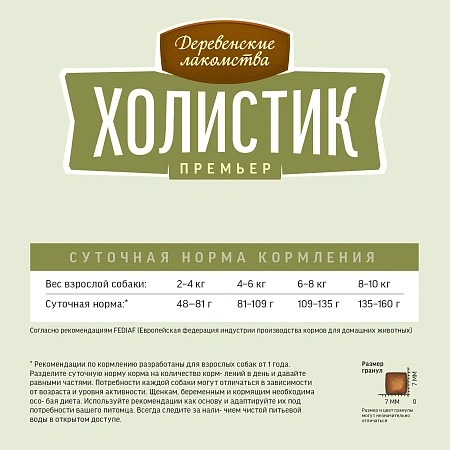 Холистик для собак мини-пород 7кг, Ягненок с рисом