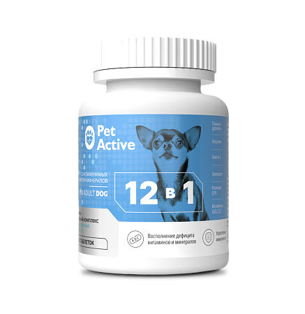 ПетАктив для собак миниатюрных пород 12в1 50г