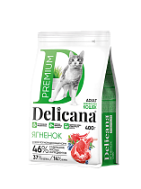 Деликана для кошек 400г Ягненок