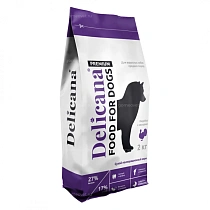 Деликана для собак 15кг средней породы Индейка/овощи