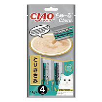 Инаба для кошек Пюре Поддержание Ph мочи Куриное  4*14г