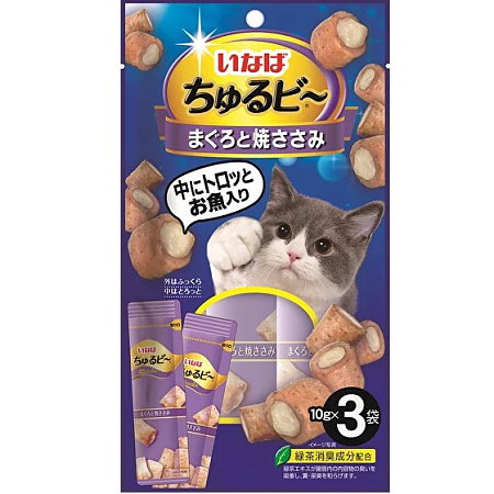 Инаба для кошек Запеченные трубочки Тунец Магуро и Кура