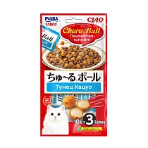 Инаба для кошек Ball Лакомство-топпинг Тунец Кацуо 30г